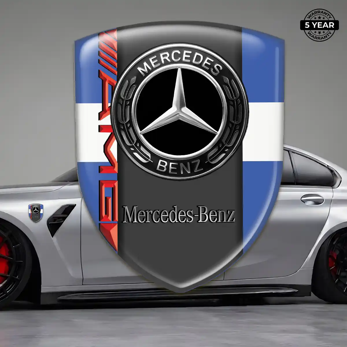 Mercedes Resin Badge Sticker Signature Grade