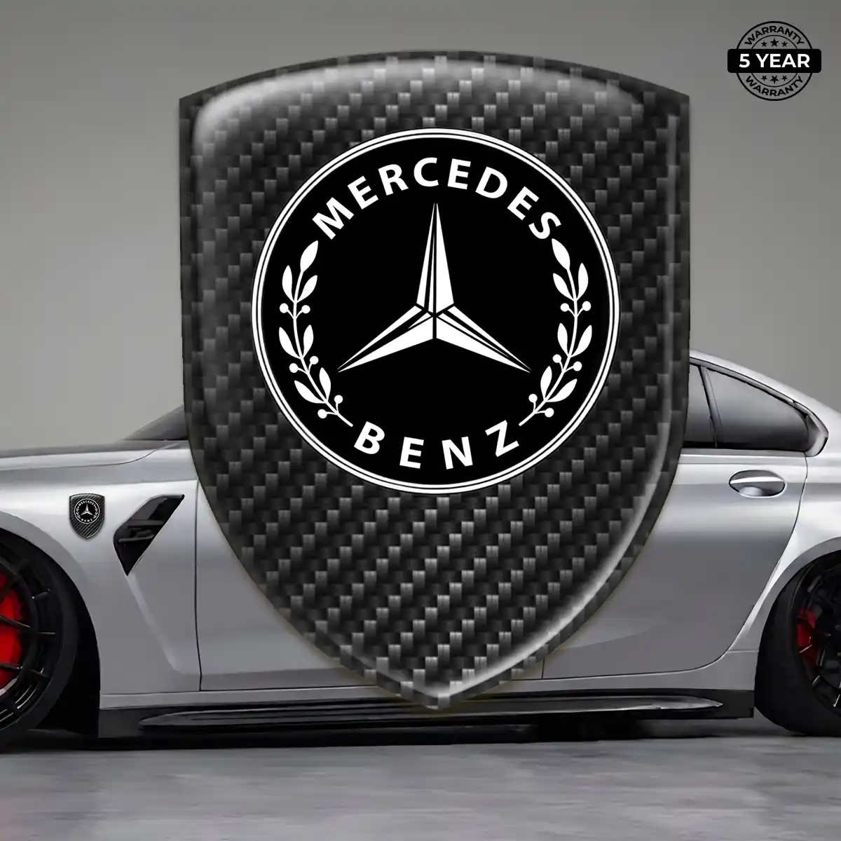 Mercedes Resin Domed Sticker Prestige Line