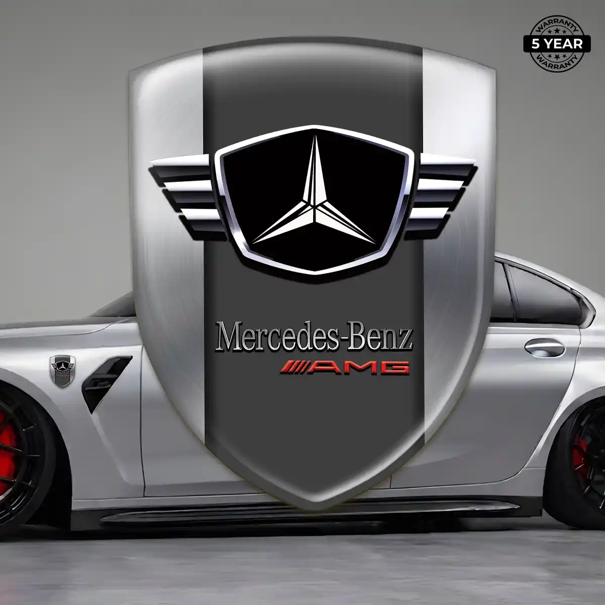 Mercedes Resin Domed Sticker Prime Quality