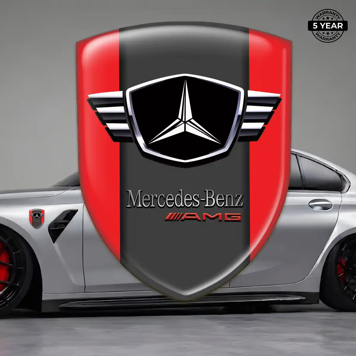 Mercedes Resin Domed Sticker Superior Craft