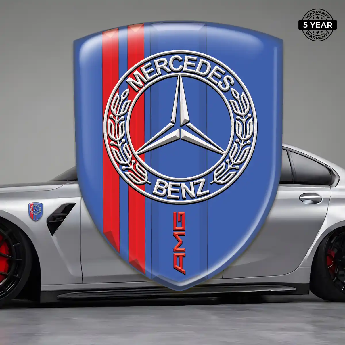 Mercedes Resin Emblem Sticker Elite Finish