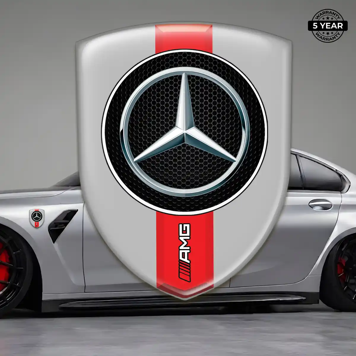 Mercedes Resin Emblem Sticker Prime Quality