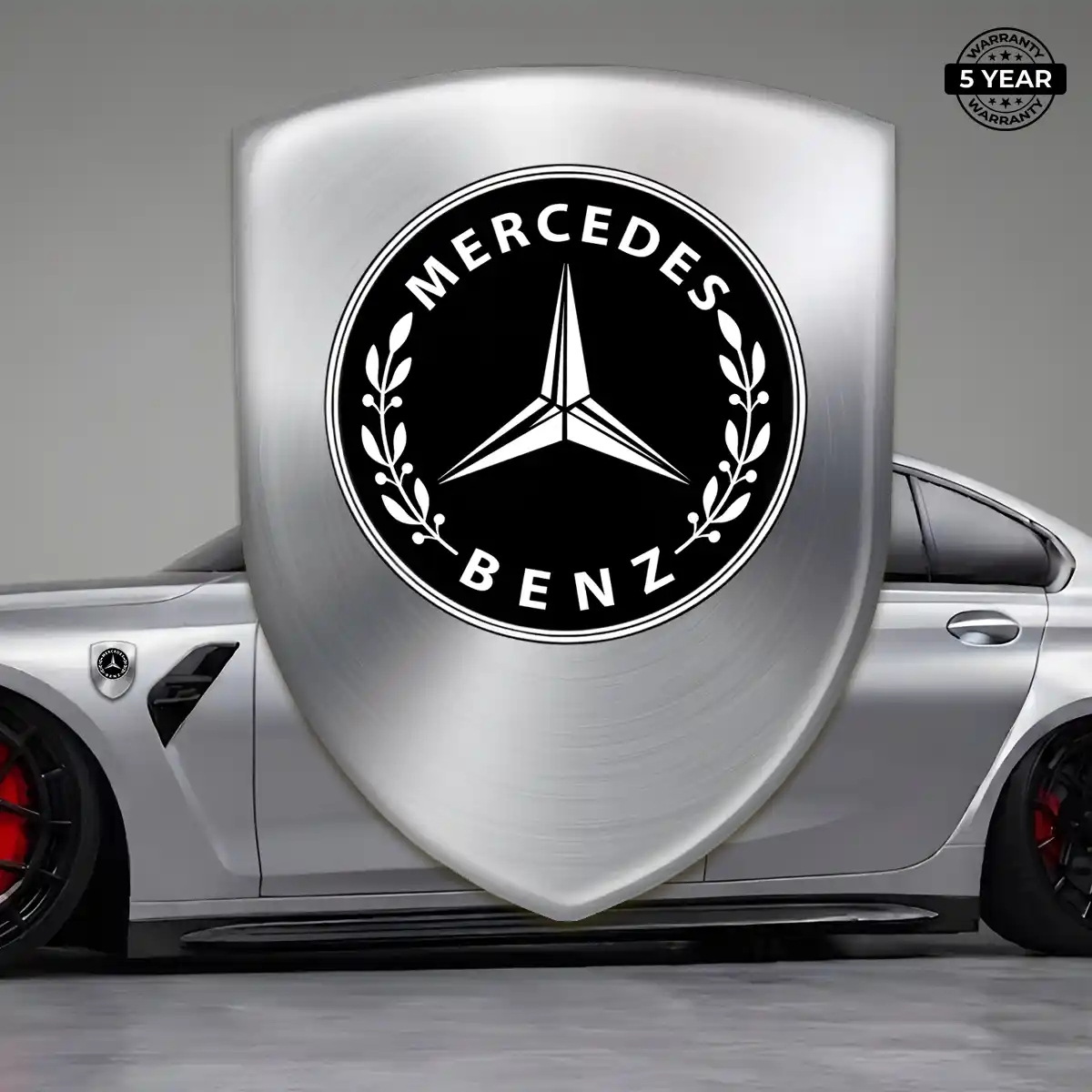 Mercedes Self Adhesive Emblem Sticker Superior Craft