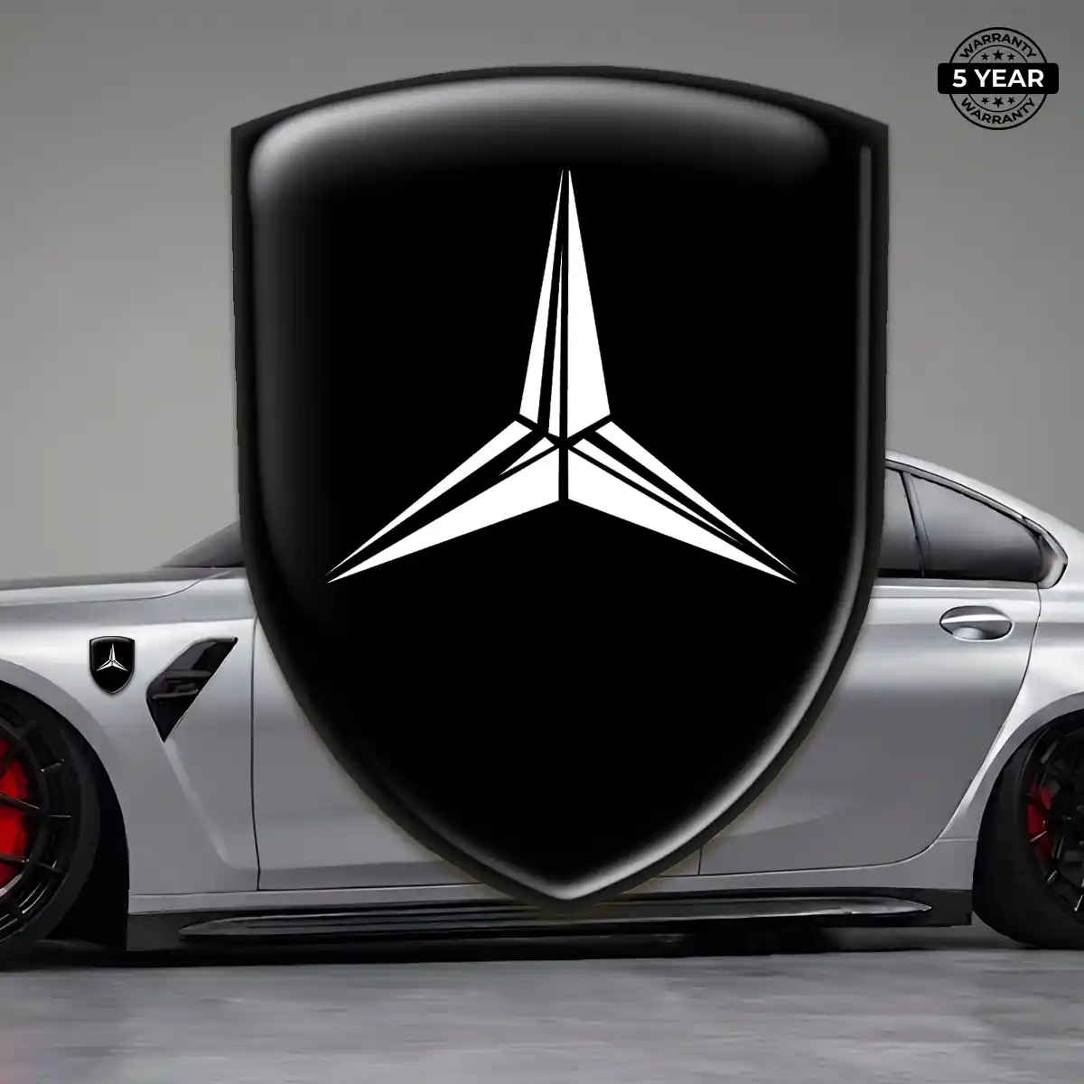 Mercedes Silicone Badge Elite Finish