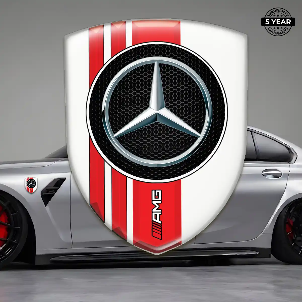 Mercedes Silicone Badge Refined Design