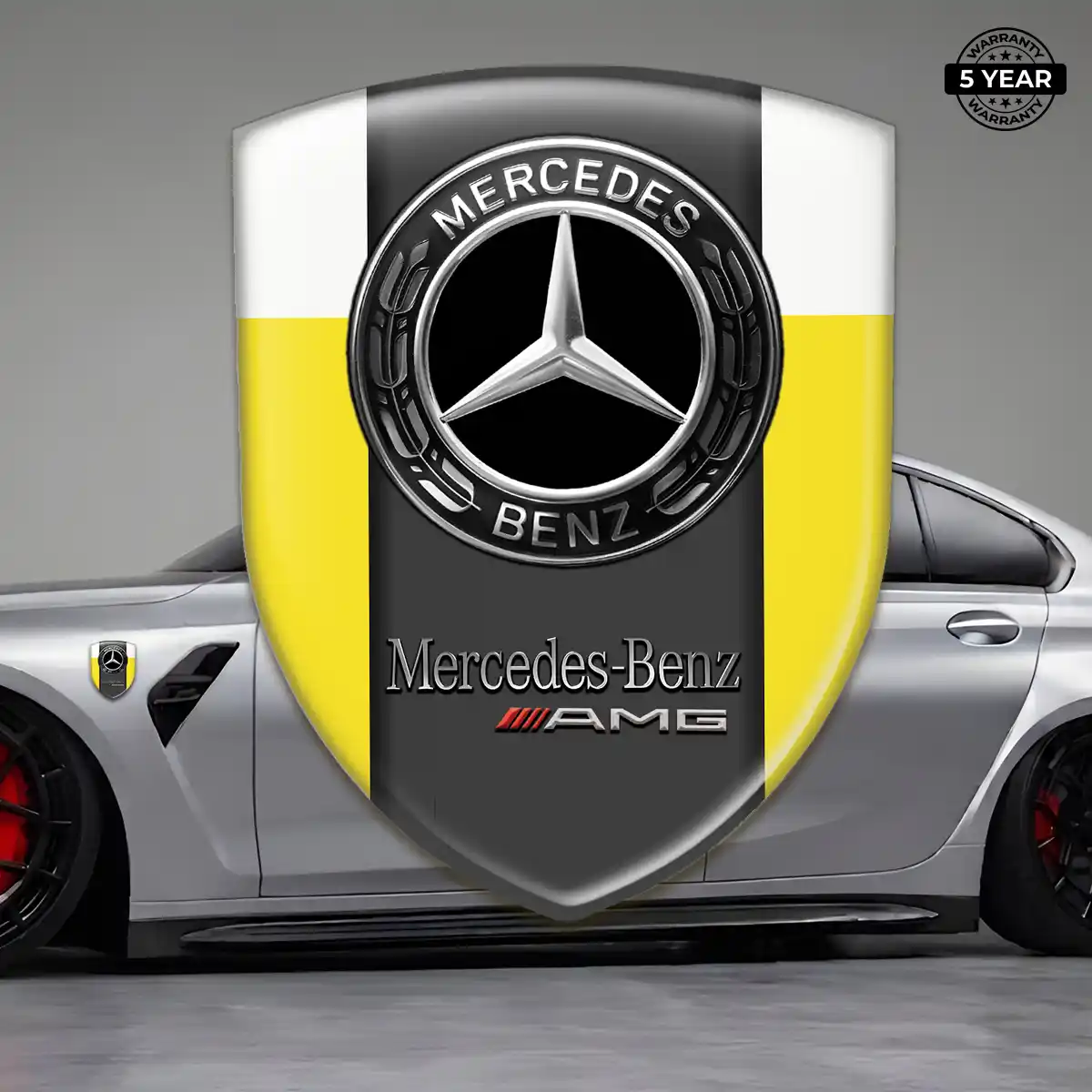 Mercedes Silicone Badge Sleek Style