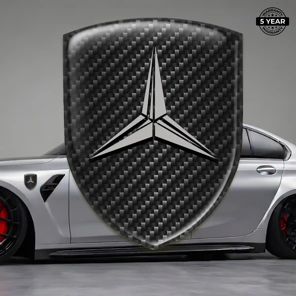 Mercedes Silicone Emblem Elite Finish