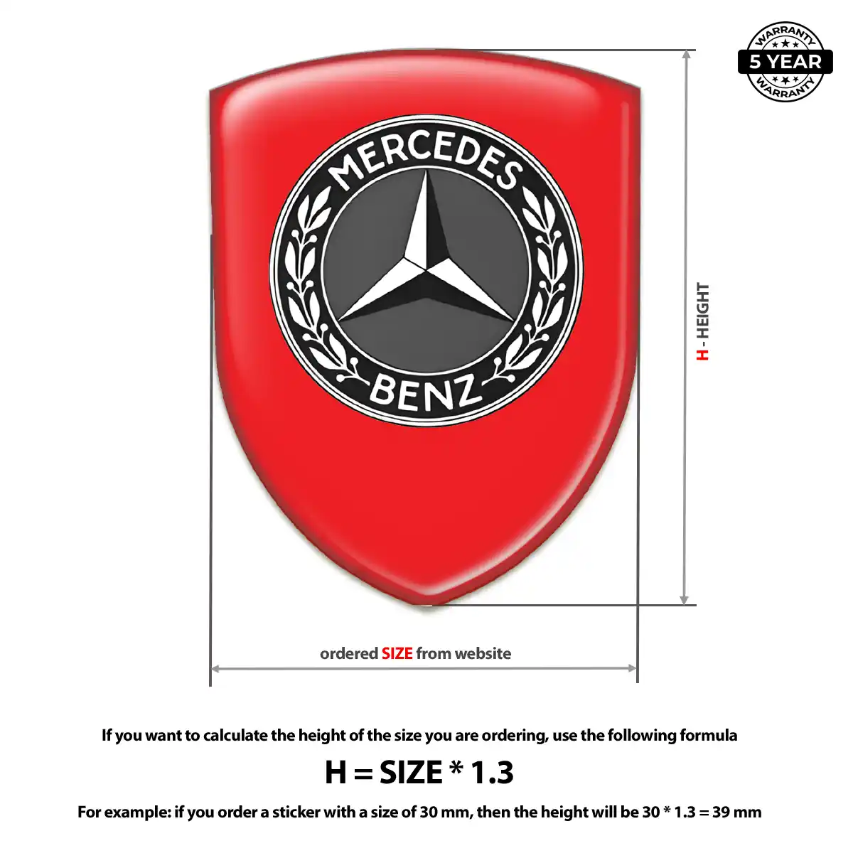 Mercedes Silicone Emblem Prestige Line