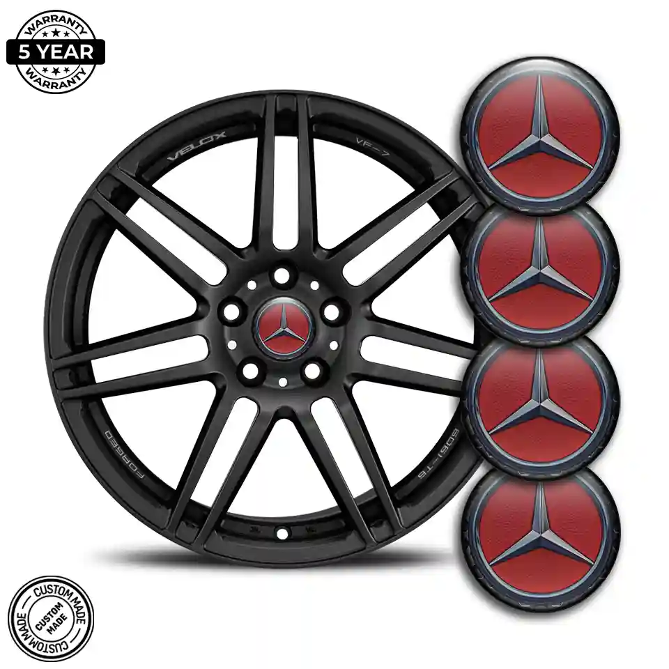 Mercedes Silicone Emblem Self-Adhesive Stylish Design