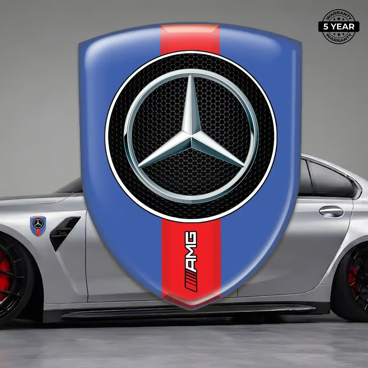 Mercedes Silicone Emblem Sleek Style