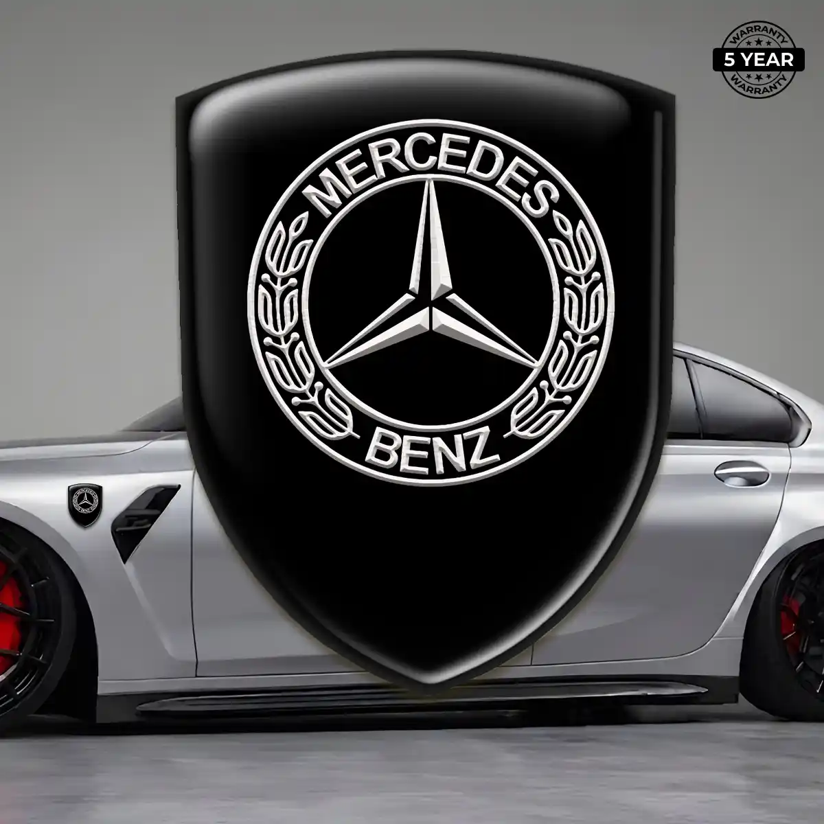 Mercedes Silicone Sticker Elite Finish