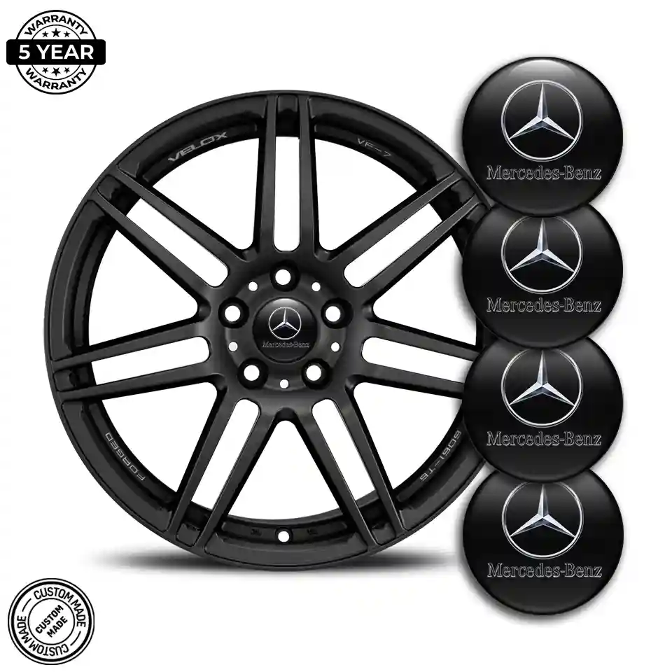 Mercedes Silicone Sticker Self-Adhesive Stylish Design