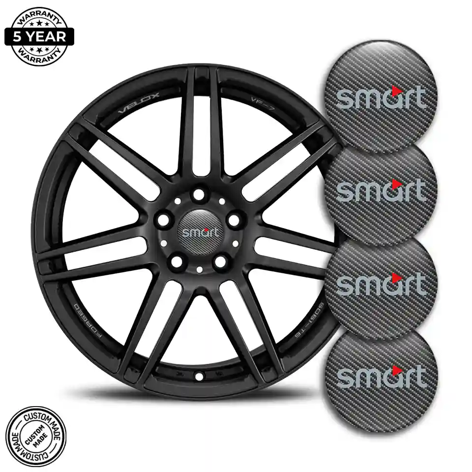 Mercedes Smart Badge Emblems Center Cap Sleek Style