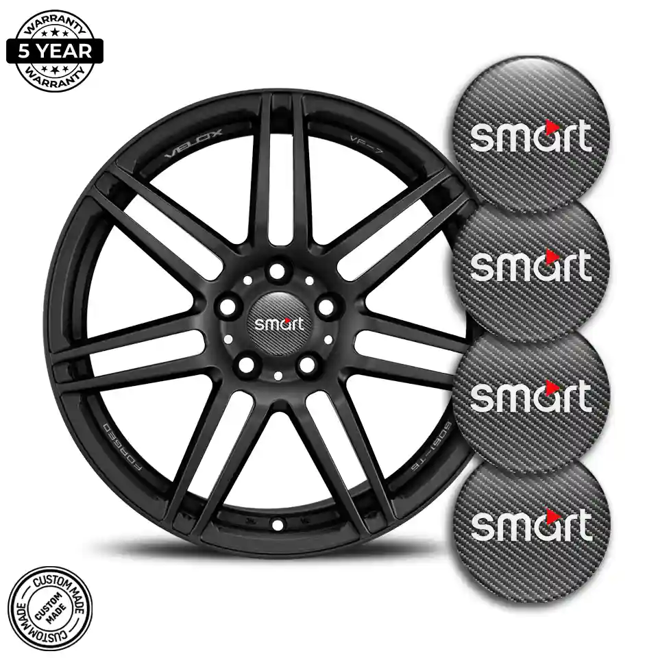 Mercedes Smart Domed Sticker Elite Finish