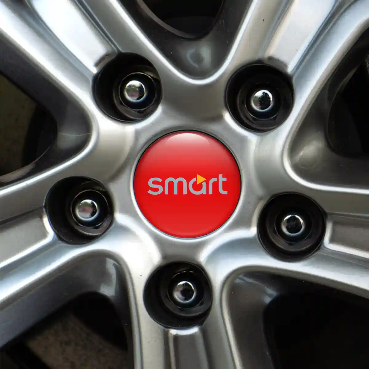 Mercedes Smart Domed Sticker Self-Adhesive Refined Design