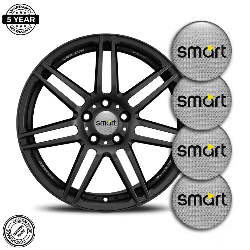 Mercedes Smart Domed Sticker Self-Adhesive Sleek Style