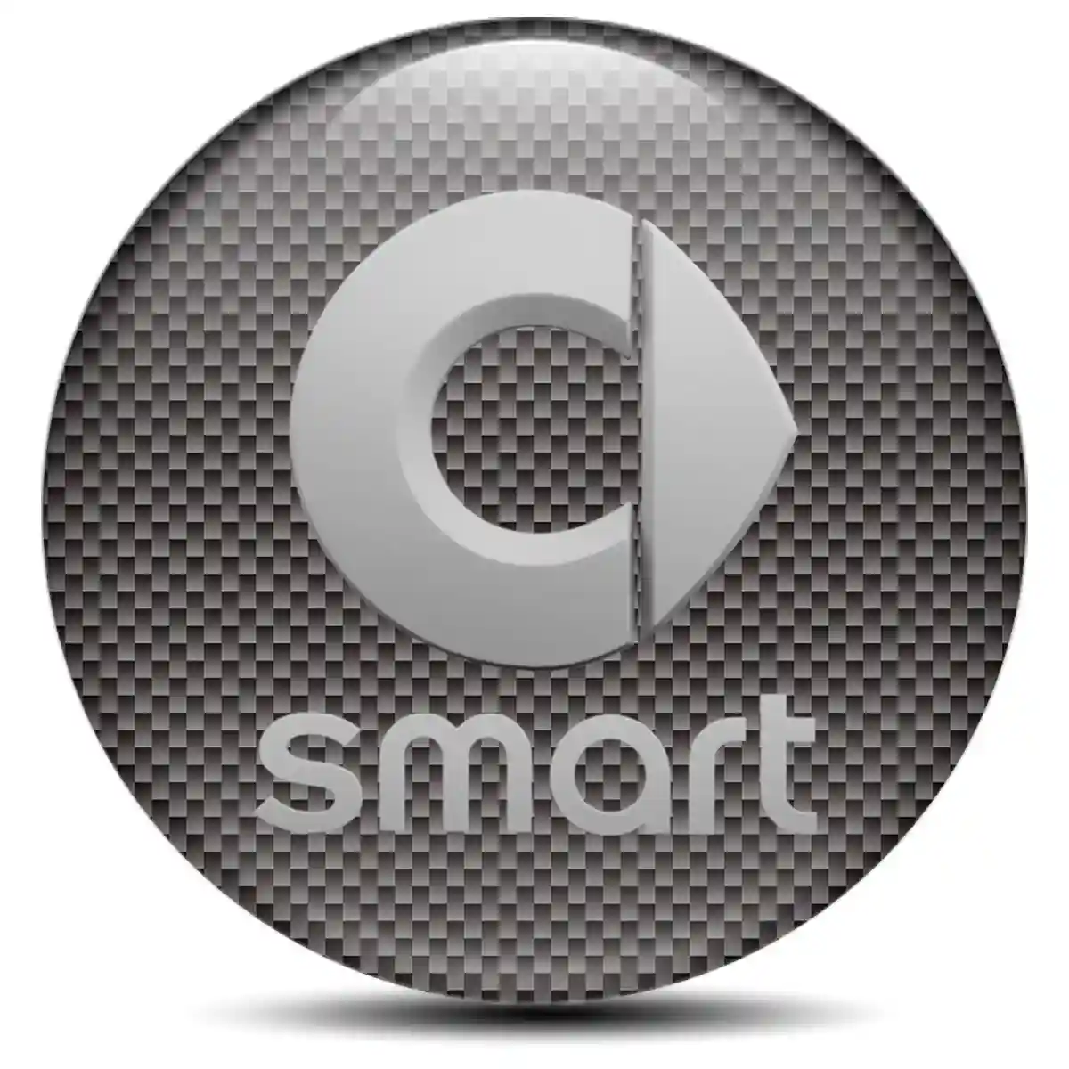 Mercedes Smart Emblem Center Hub Cap Self-Adhesive Sleek Style