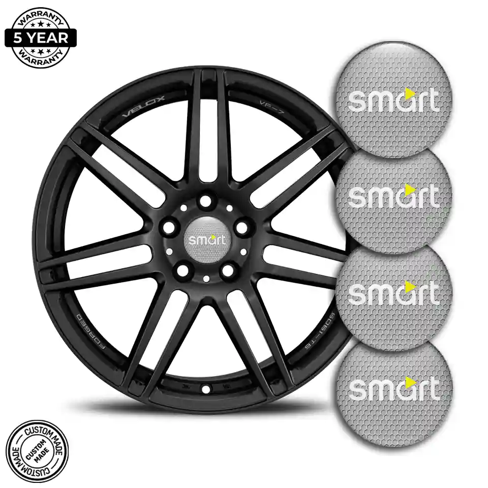 Mercedes Smart Emblem Wheel Center Caps Sleek Style