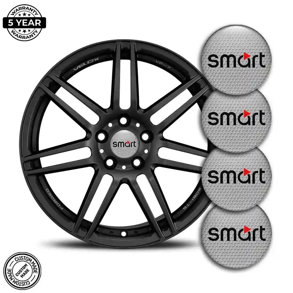 Mercedes Smart Logo Silicone Badge Self-Adhesive Refined Design