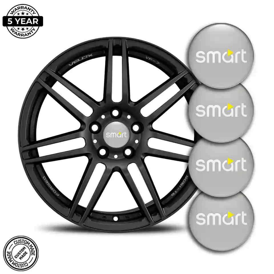 Mercedes Smart Logo Silicone Emblem Self-Adhesive Sleek Style
