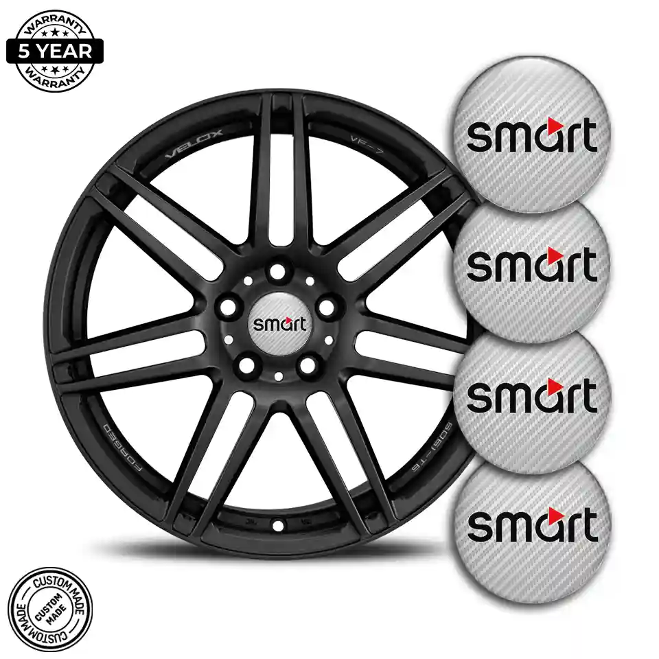 Mercedes Smart Logo Silicone Sticker Refined Design