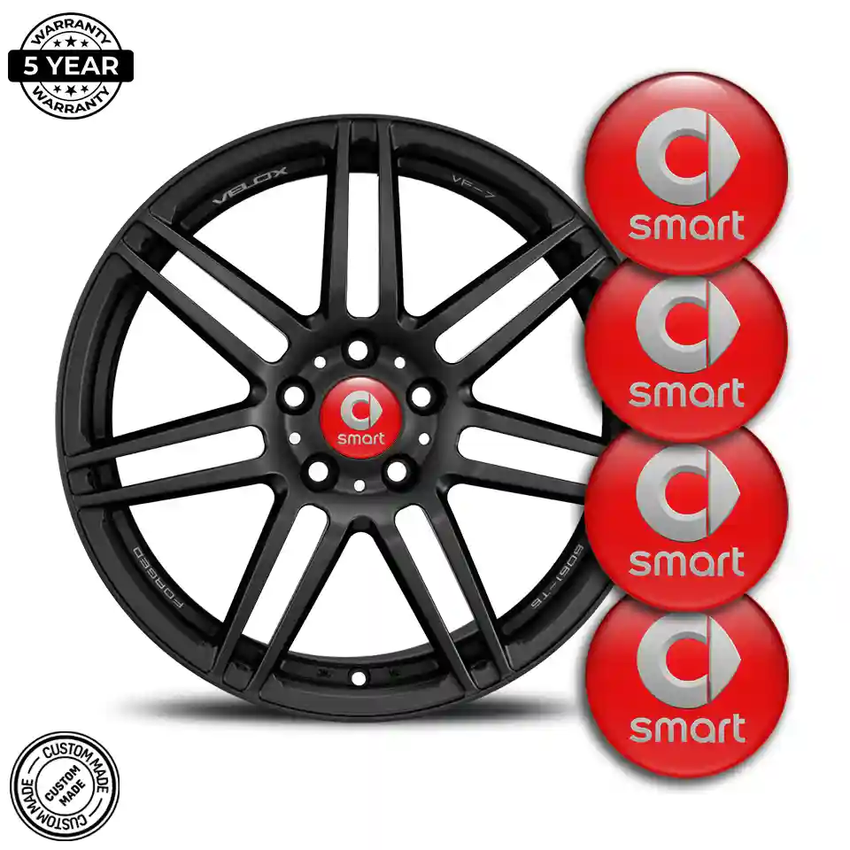 Mercedes Smart Logo Silicone Sticker Self-Adhesive Refined Design