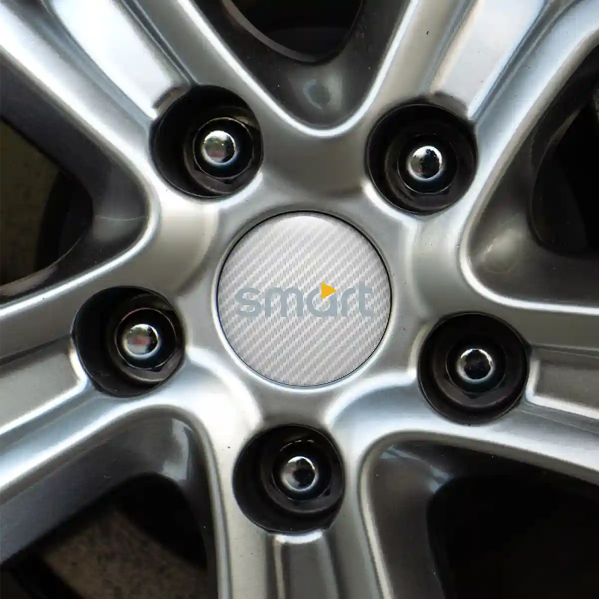 Mercedes Smart Logo Silicone Sticker Self-Adhesive Sleek Style