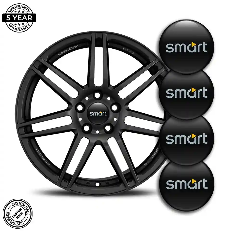Mercedes Smart Logo Silicone Sticker Sleek Style