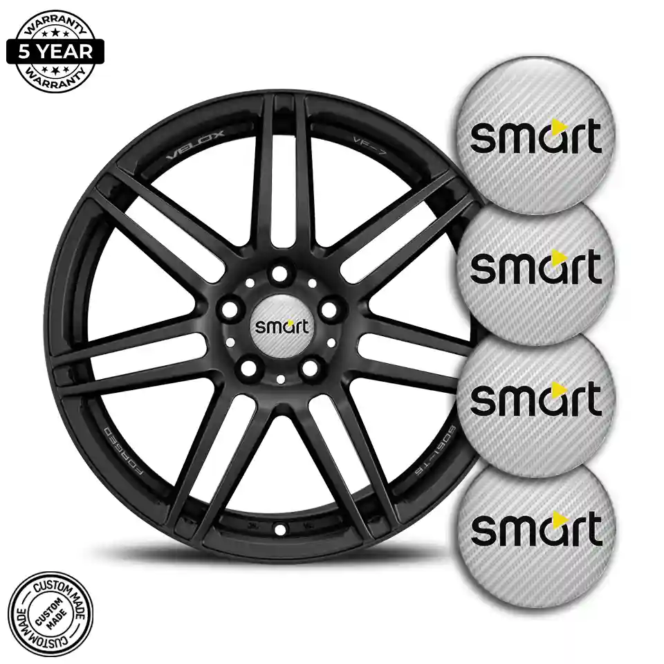 Mercedes Smart Wheel Emblem Self-Adhesive Elite Finish