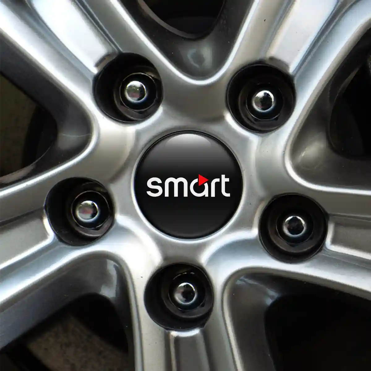 Mercedes Smart Wheel Emblem Self-Adhesive Sleek Style