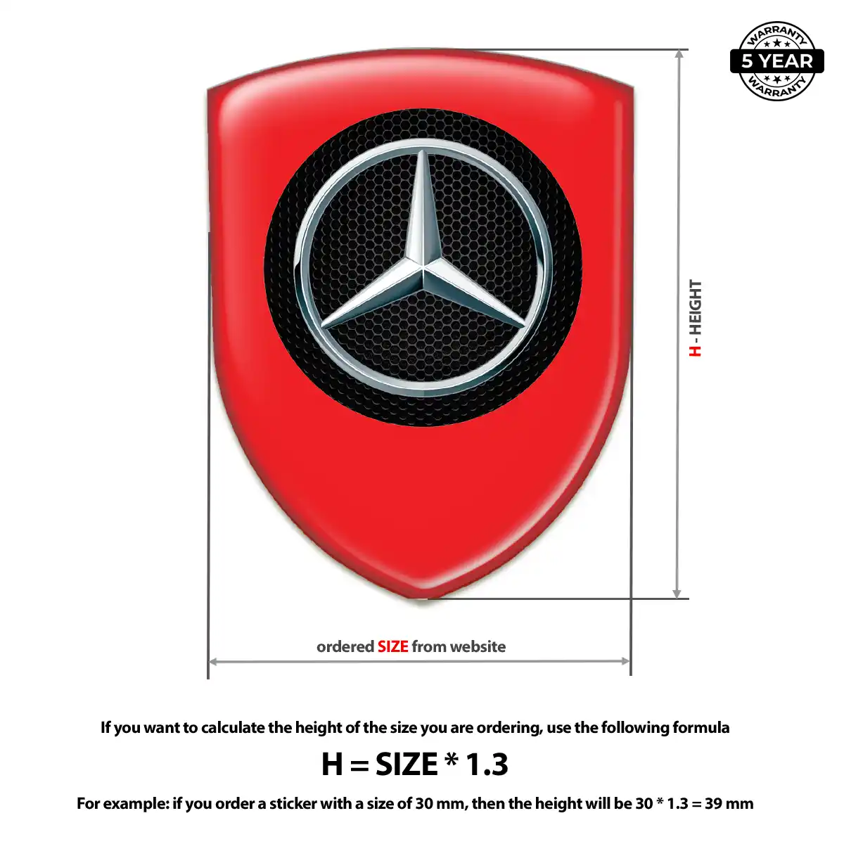 Mercedes Sticker Prestige Line
