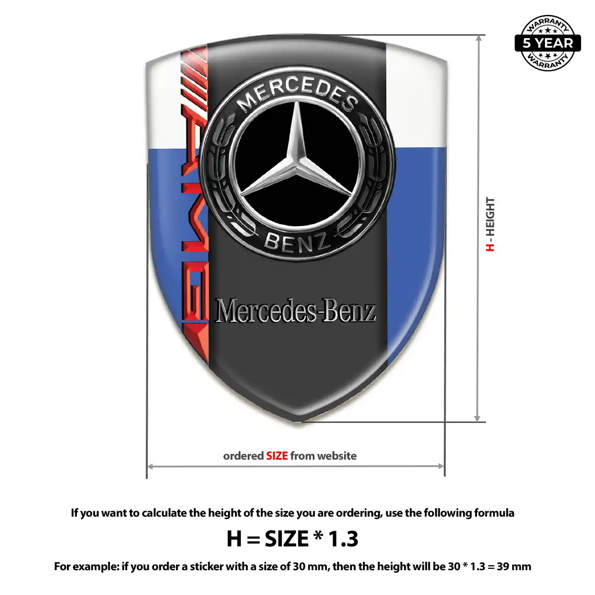 Mercedes Sticker Prime Quality