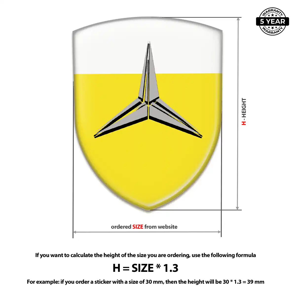 Mercedes Sticker Signature Grade
