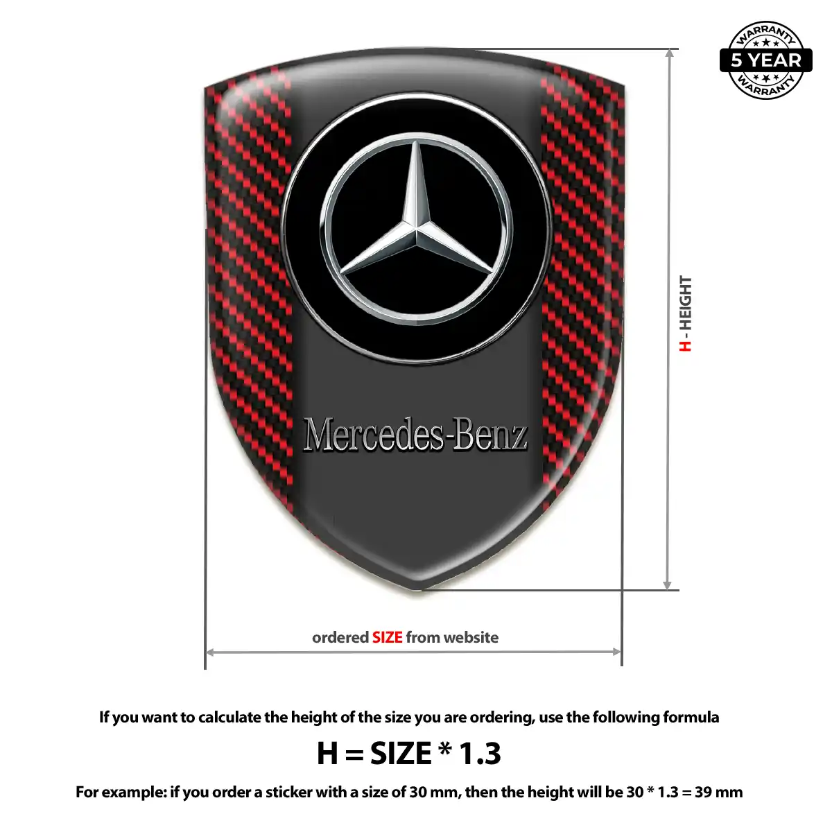 Mercedes Sticker Superior Craft