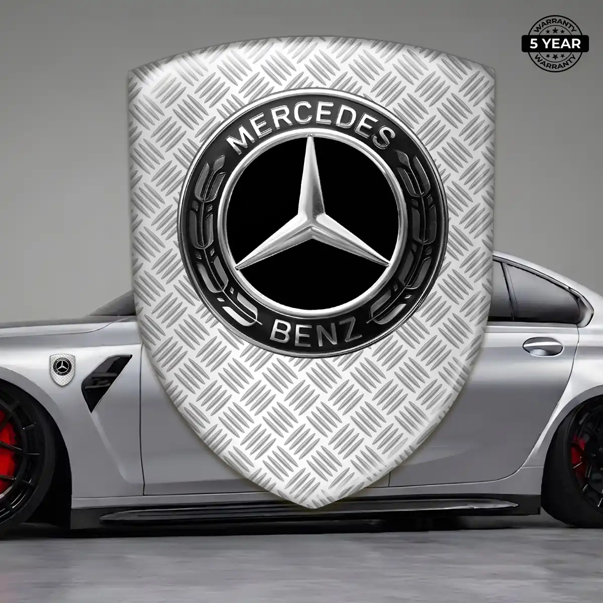 Mercedes Vehicle Logo Sticker Sleek Style