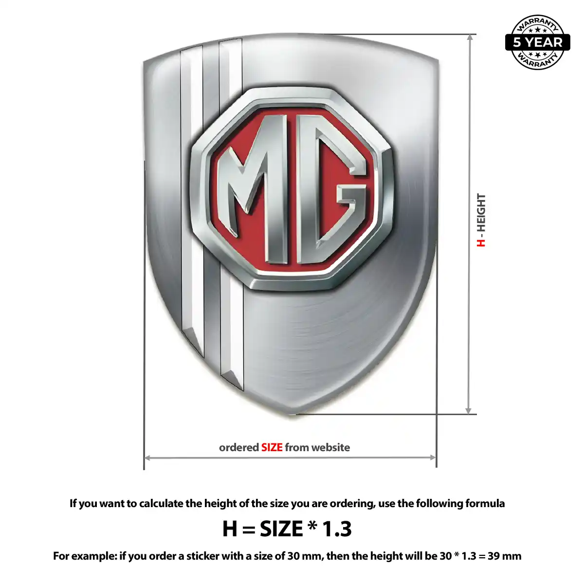 MG 3D Badge Sticker Exclusive Series