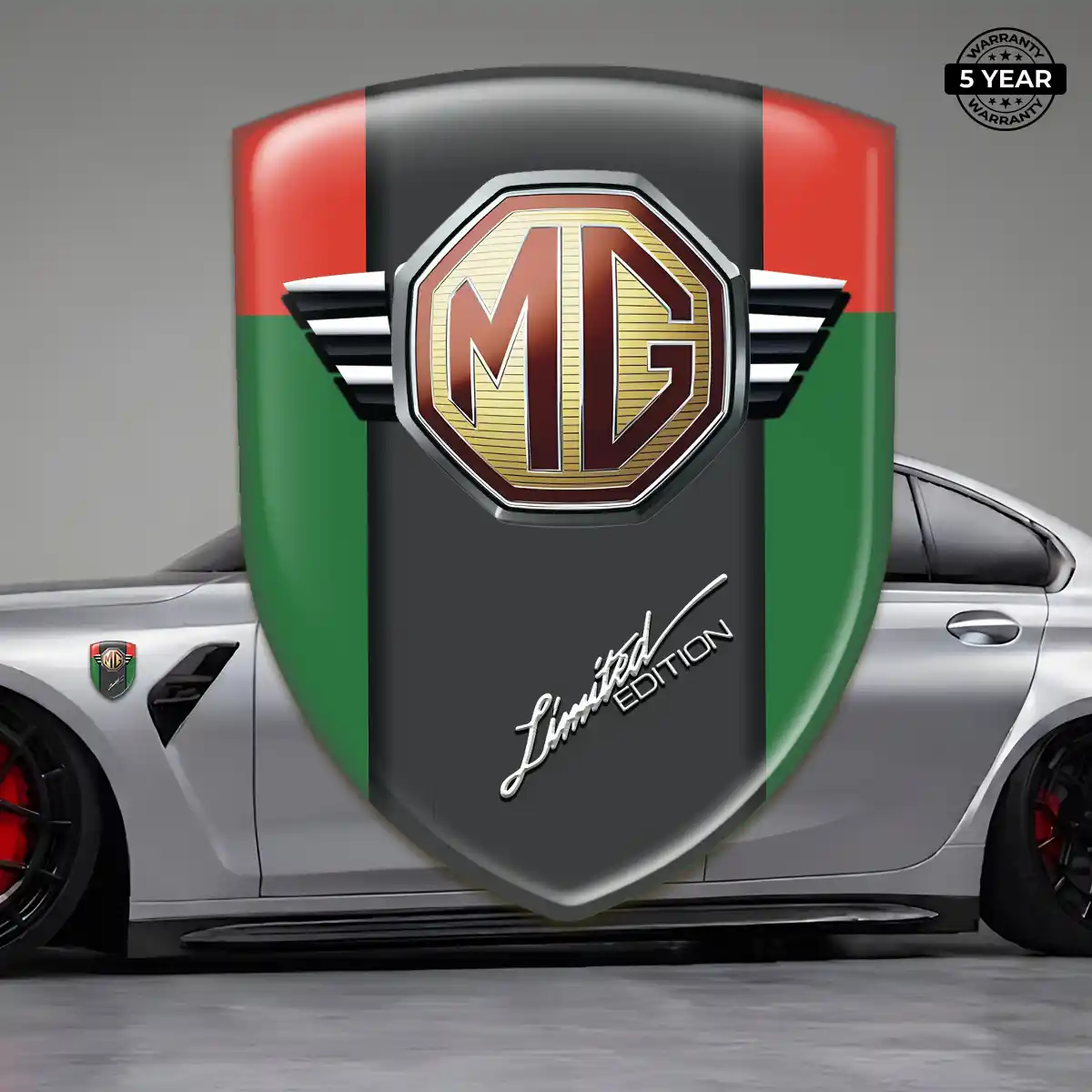 MG 3D Badge Sticker Premium Dome