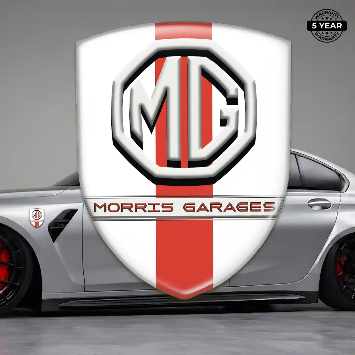 MG 3D Badge Sticker Refined Design