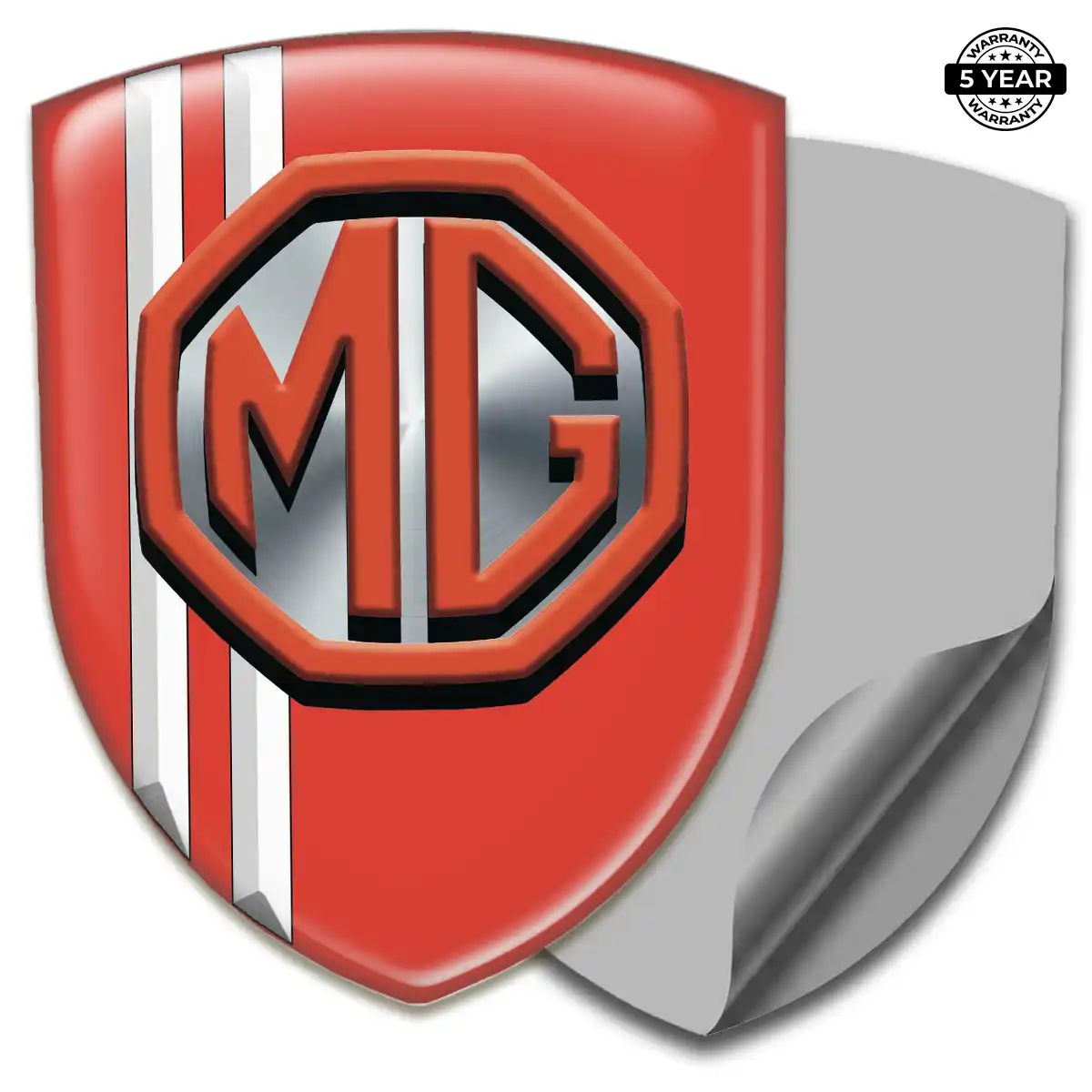 MG 3D Domed Sticker Sleek Style