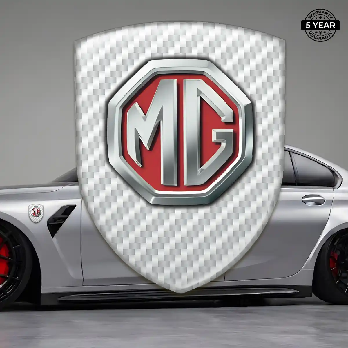MG 3D Emblem Sticker Interior Elegance