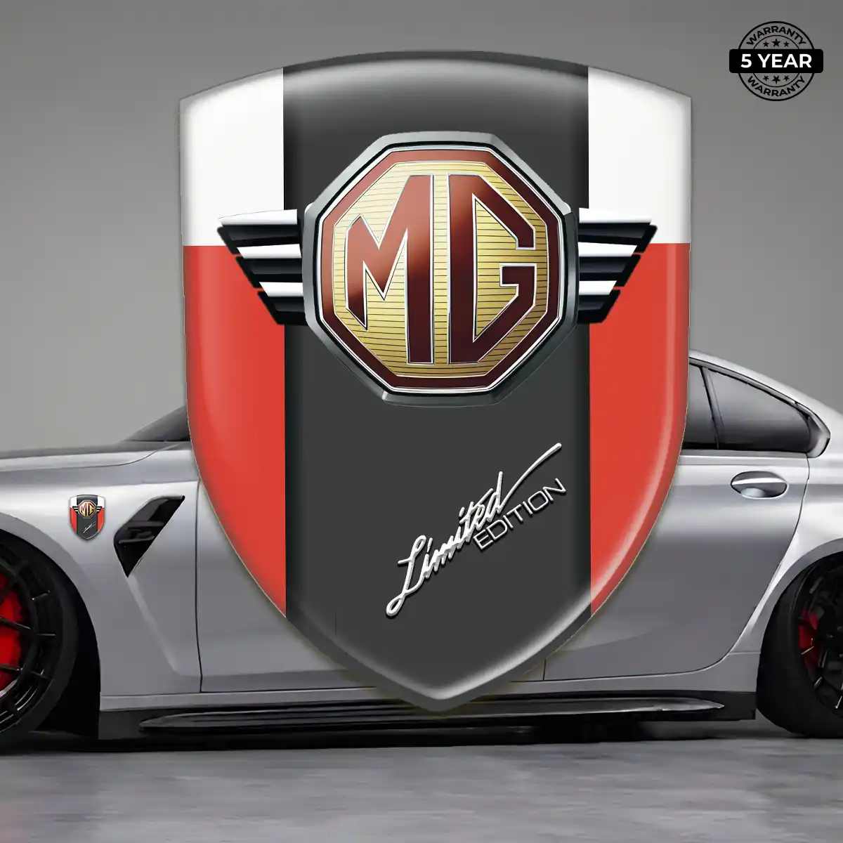 MG 3D Emblem Sticker Outer Style