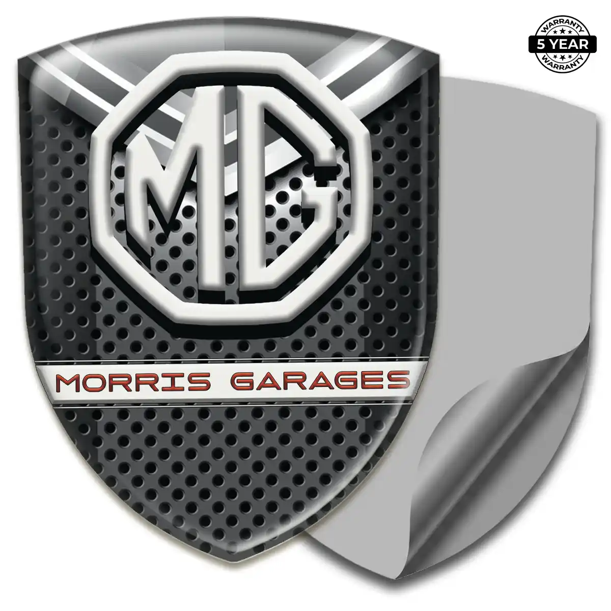 MG 3D Emblem Sticker Resin Luxe