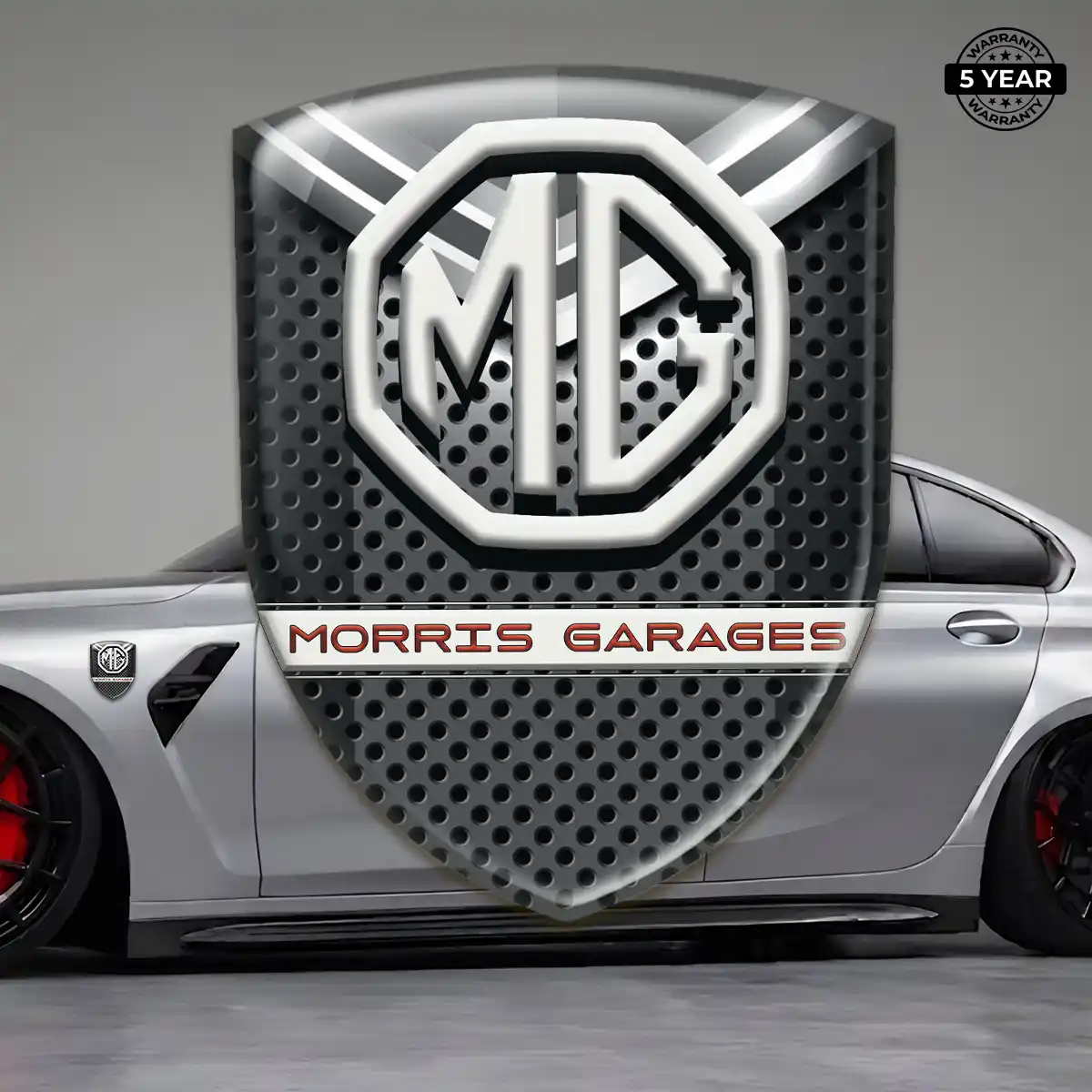 MG 3D Emblem Sticker Resin Luxe