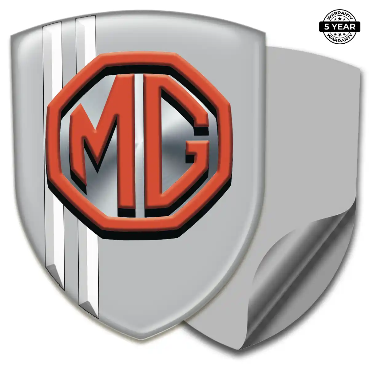 MG 3D Emblem Sticker Sleek Style