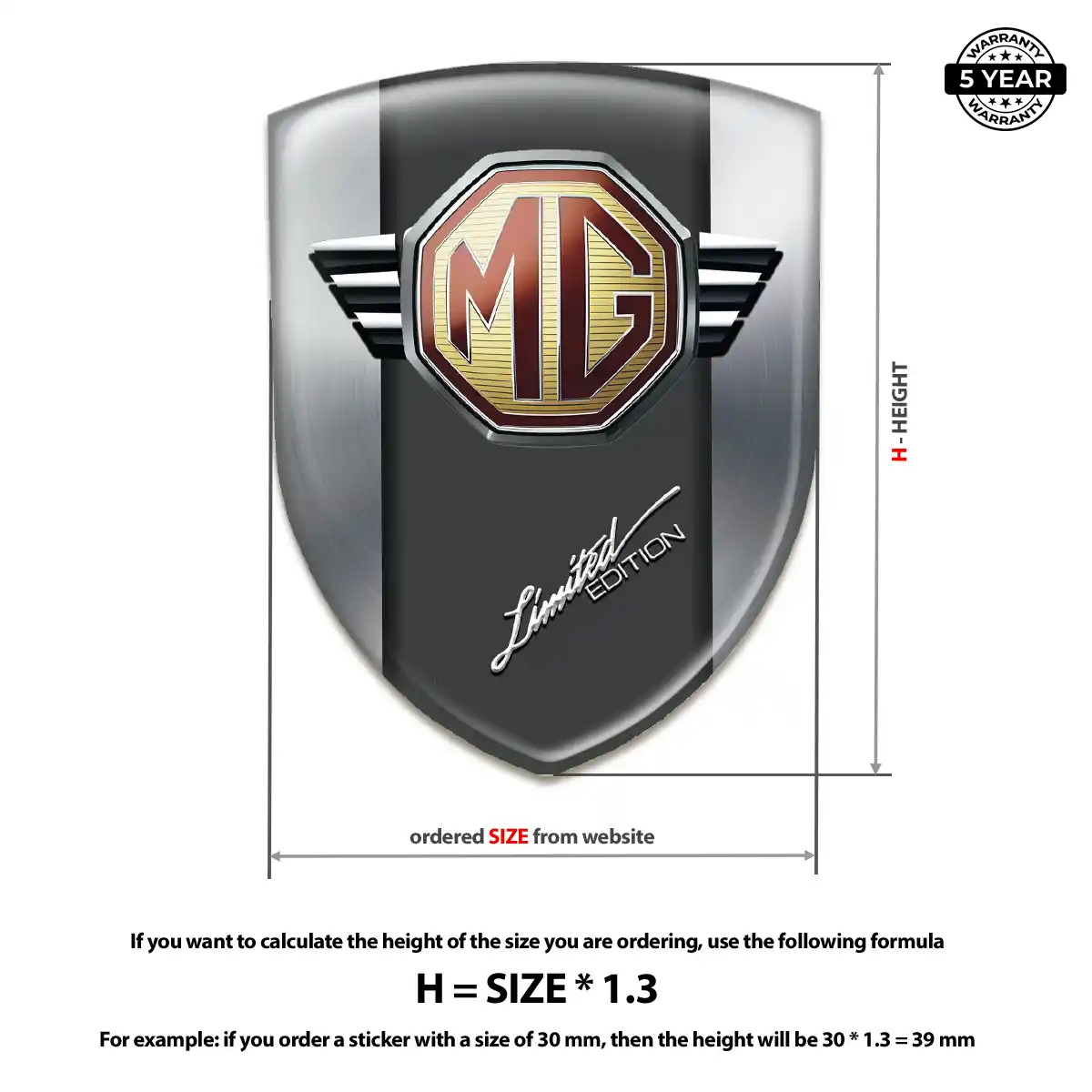 MG 3D Gel Sticker Opulent Line