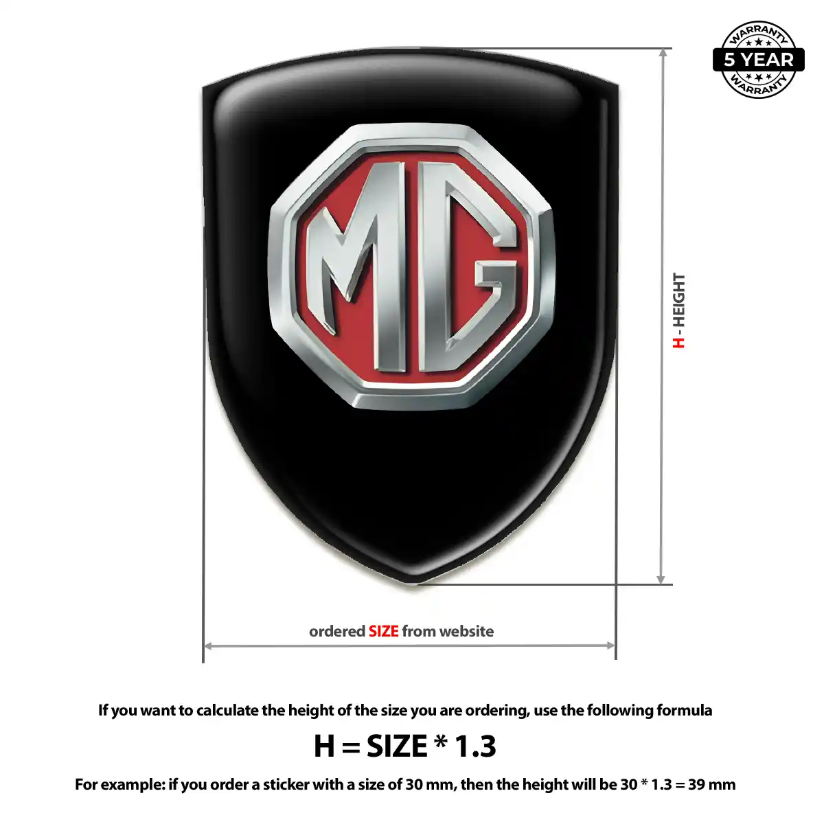 MG 3D Gel Sticker Outer Style