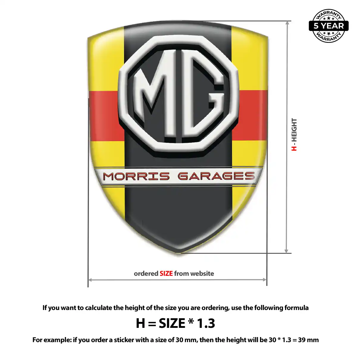 MG 3D Gel Sticker Prestige Line