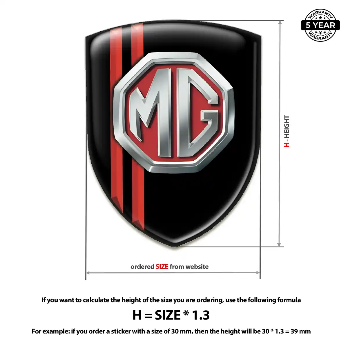 MG 3D Gel Sticker Signature Grade