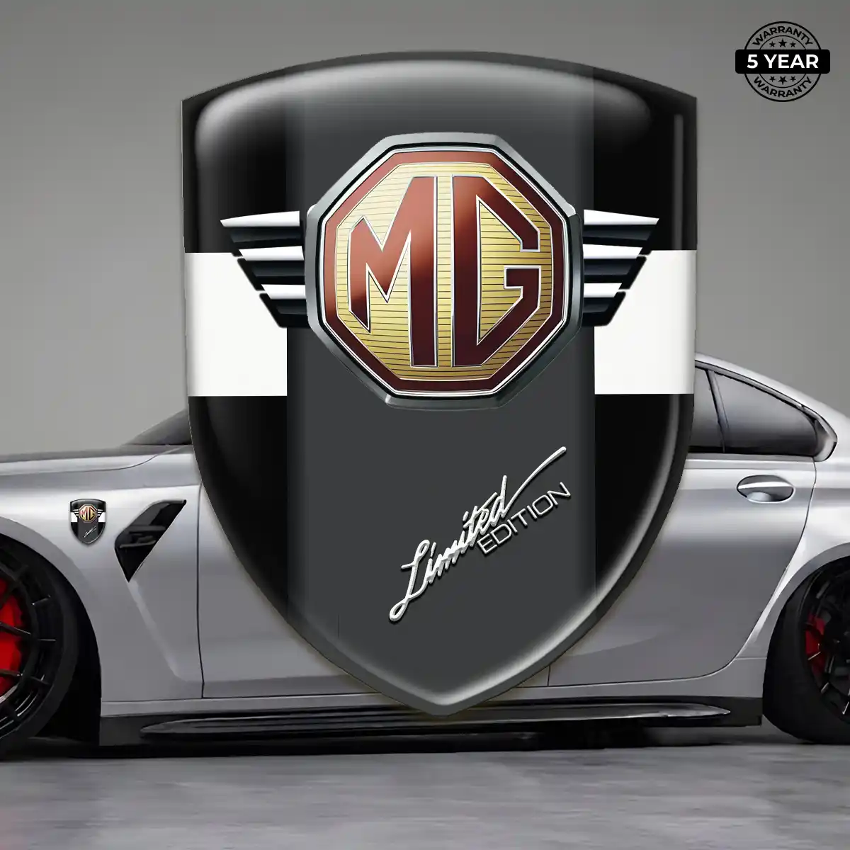MG 3D Logo Sticker Prestige Line