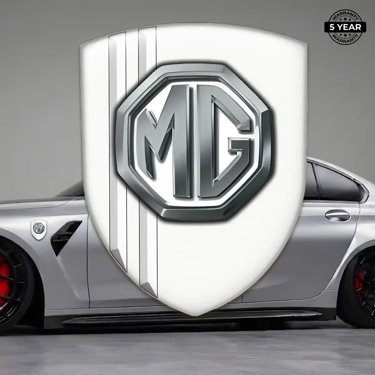 MG 3D Logo Sticker Refined Design
